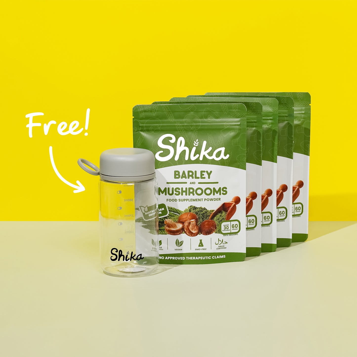 🌿 SHIKA BARLEY & MUSHROOMS